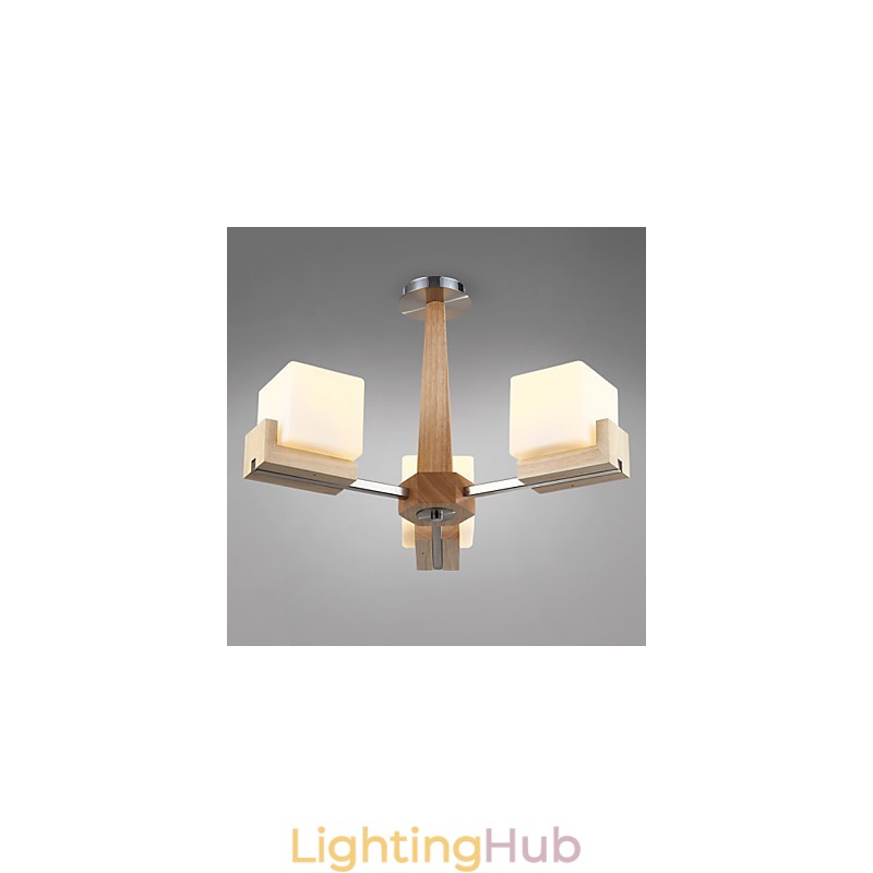 Flush Mount Mini Style Modern Contemporary Wood