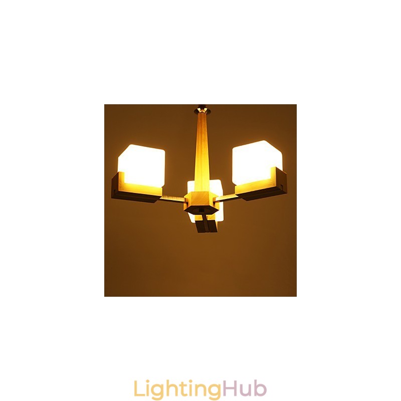 Flush Mount Mini Style Modern Contemporary Wood