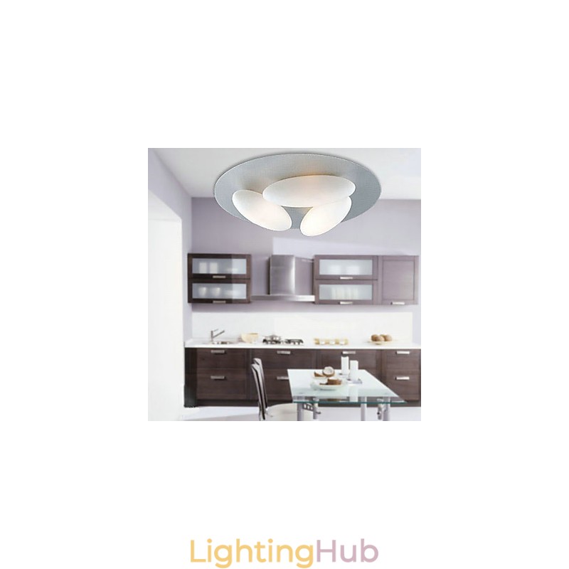 Modern Flush Mount with 3 Lights (G9 Bulb Base)