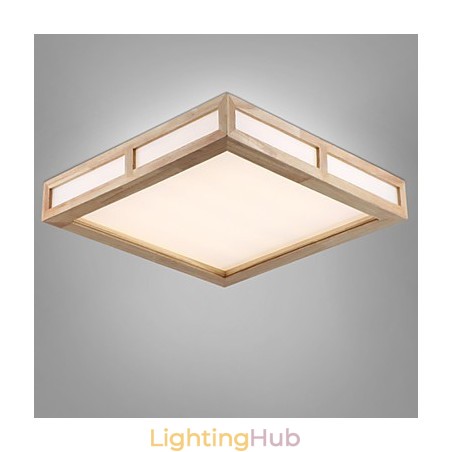 Flush Mount Mini Style Modern Contemporary Wood Bamboo Flush Mount Mini Style Modern Contemporary Wood Bamboo