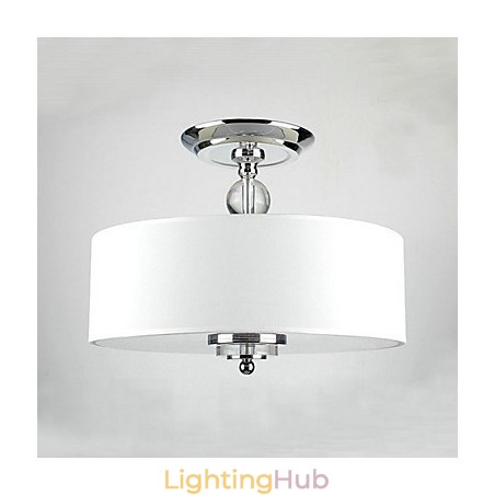 Traditional Classic Chrome Metal Flush Mount Traditional Classic Chrome Metal Flush Mount