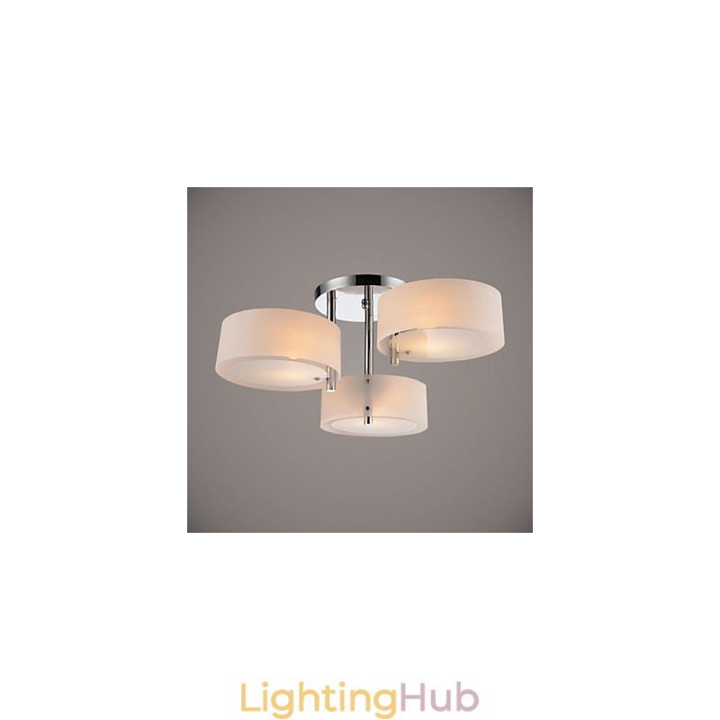 Flush Mount Modern Contemporary 3 Lights Ceiling Light Metal