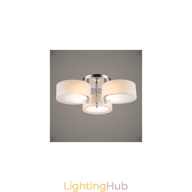 Flush Mount Modern Contemporary 3 Lights Ceiling Light Metal