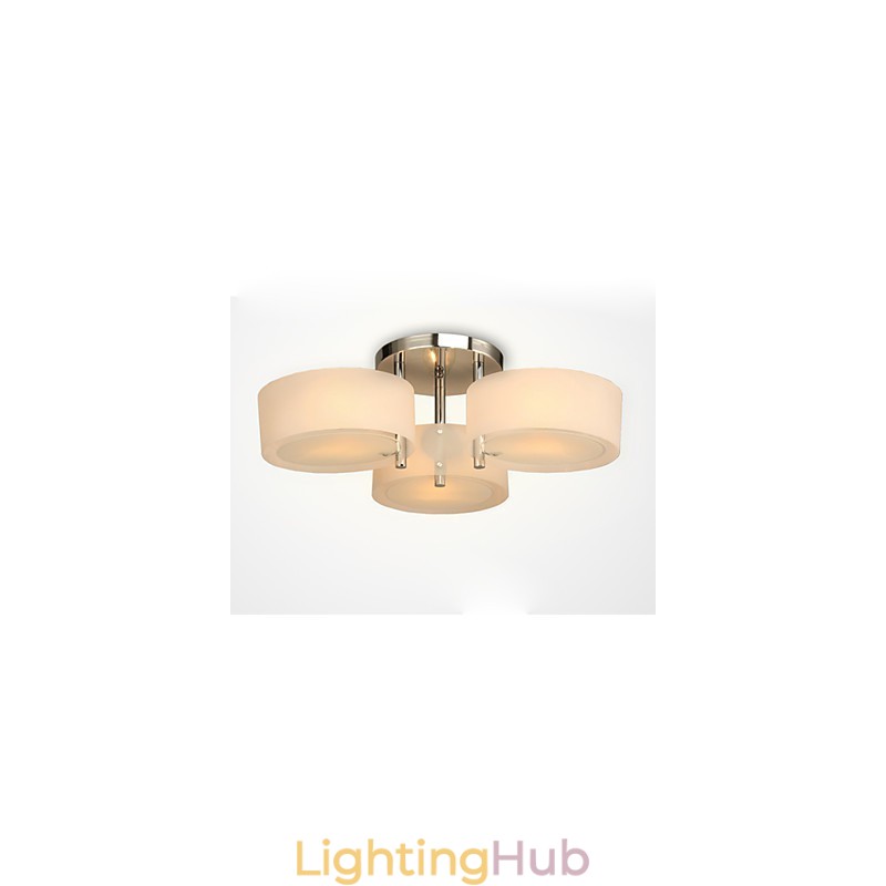 Flush Mount Modern Contemporary 3 Lights Ceiling Light Metal