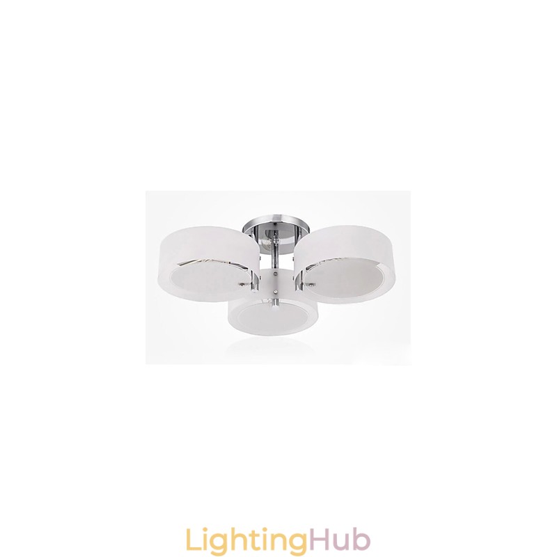 Flush Mount Modern Contemporary 3 Lights Ceiling Light Metal