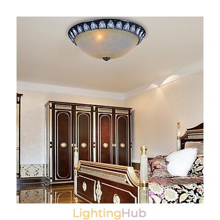 Flush Mount Light Pattern Glass Resin Silver Carving European Classic Flush Mount Light Pattern Glass Resin Silver Carving European Classic
