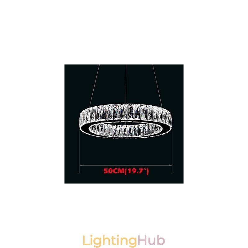 Crystal Chandelier Lights Lighting Modern Single Rings K9 Large Crystal Indoor Ceiling Light Fixtures