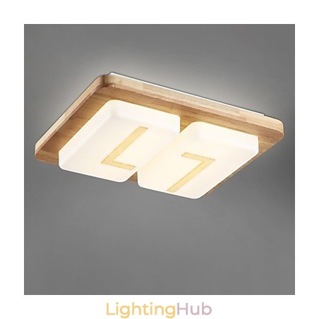 Flush Mount Mini Style Modern Contemporary Wood Flush Mount Mini Style Modern Contemporary Wood