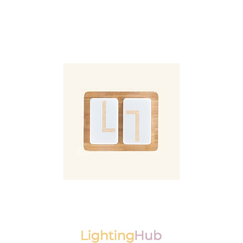 Flush Mount Mini Style Modern Contemporary Wood