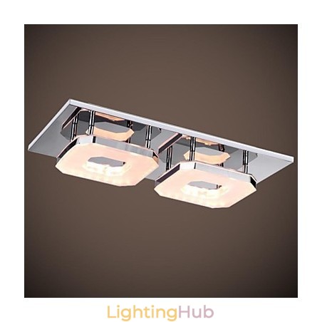 16W Acrylic Flush Mount 2 light Modern Acrylic Electroplating Stainless Steel 16W Acrylic Flush Mount 2 light Modern Acrylic Electroplating Stainless Steel