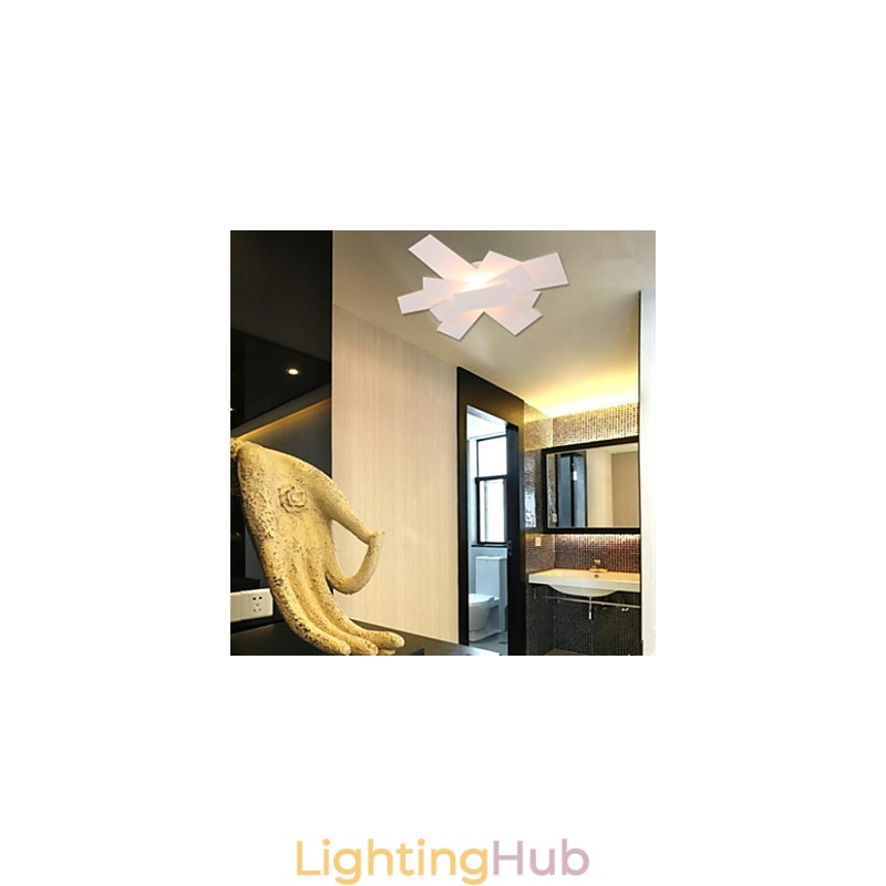 Flush Mount Light White Warm White Light Fashion Simple Creative Propeller