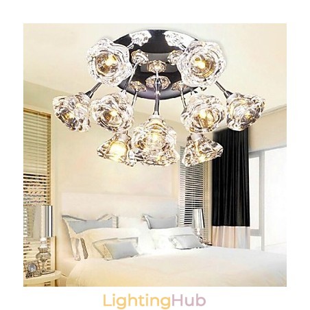 Modern Contemporary Rustic Lodge Chrome Metal Flush Mount Modern Contemporary Rustic Lodge Chrome Metal Flush Mount
