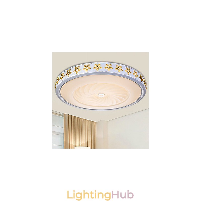 Modern Contemporary Crystal Others Metal Flush Mount