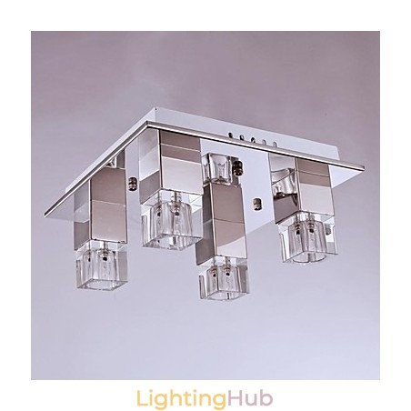 Ceiling Lamps 4 Light Crystal Artistic Stainless Steel Plating Ceiling Lamps 4 Light Crystal Artistic Stainless Steel Plating