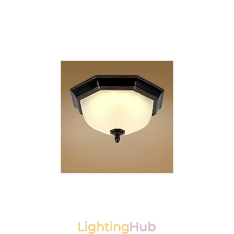 Traditional Classic Retro Mini Style Others Metal Flush Mount