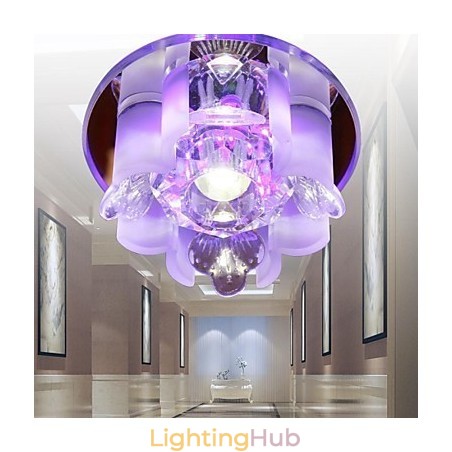 Modern Contemporary Crystal Metal Flush Mount Modern Contemporary Crystal Metal Flush Mount