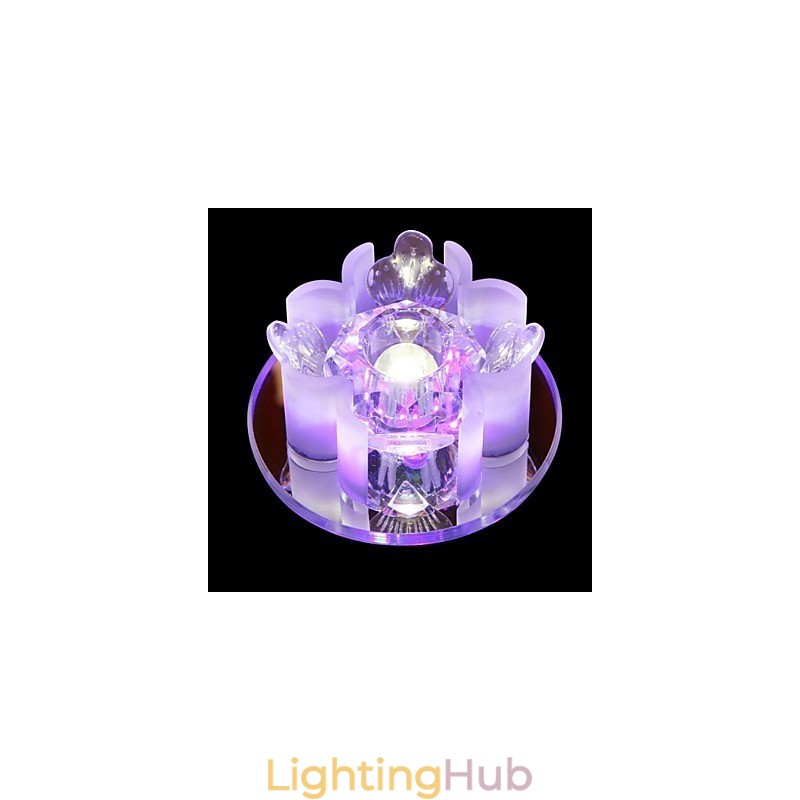 Modern Contemporary Crystal Metal Flush Mount