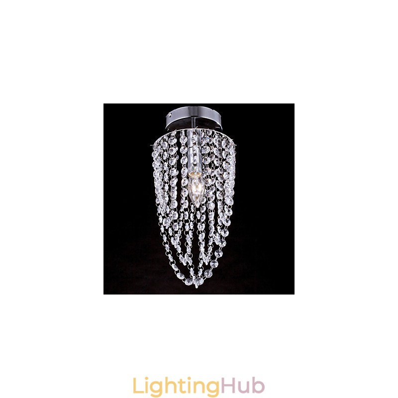 Flush Mount Crystal Modern Contemporary Outdoors Metal