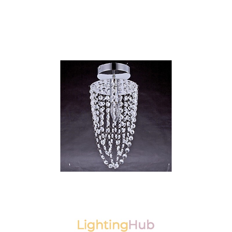 Flush Mount Crystal Modern Contemporary Outdoors Metal