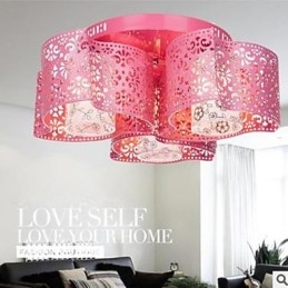 Wrought iron round light Warm wind 3 absorb dome light