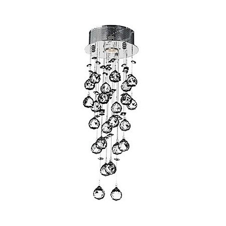Crystal Flush Mount 1 Light Modern Iron Electroplating Crystal Flush Mount 1 Light Modern Iron Electroplating