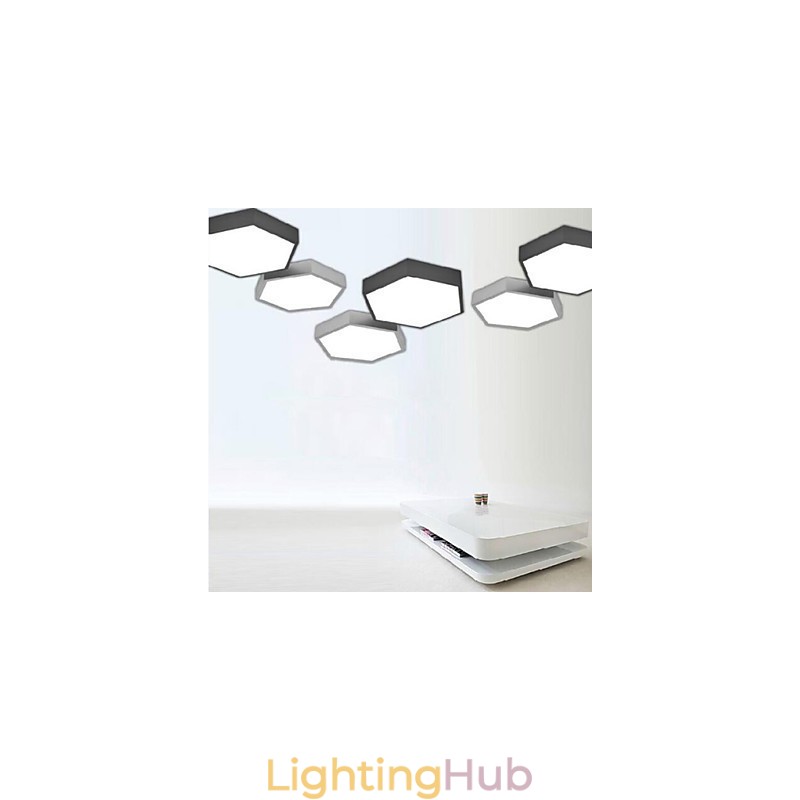 30CM 10 15㎡Creative Honeycomb Absorb Dome Light Hexagonal Geometry Lights Lamp