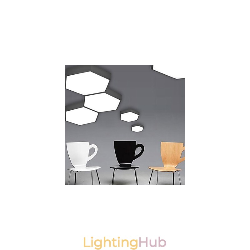 30CM 10 15㎡Creative Honeycomb Absorb Dome Light Hexagonal Geometry Lights Lamp