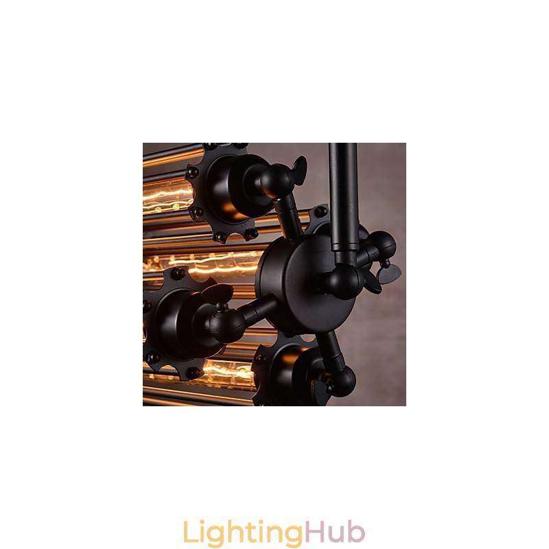 Rustic Lodge Retro Mini Style Electroplated Metal Chandelier