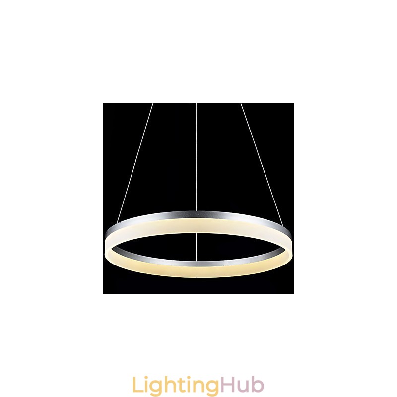 Round Pendant Light Modern Acrylic Lamps Lighting Luxurious Single Ring Ceiling Lights Fixtures