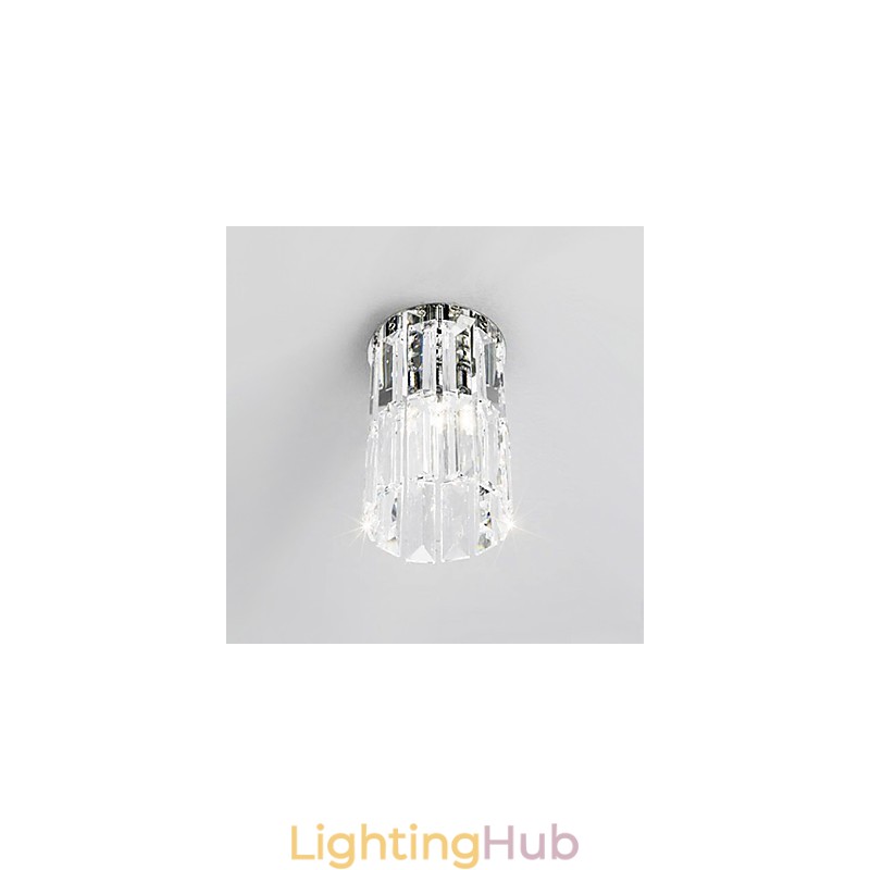 Crystal Flush Mount Light in Round