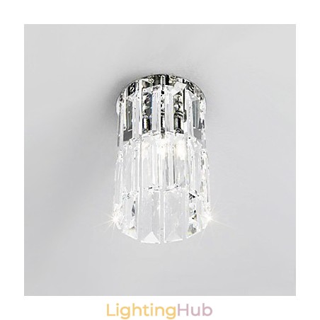 Crystal Flush Mount Light in Round Crystal Flush Mount Light in Round