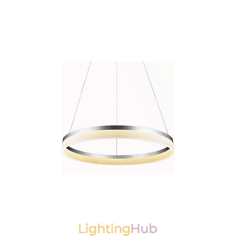 Round Pendant Light Modern Acrylic Lamps Lighting Luxurious Single Ring Ceiling Lights Fixtures