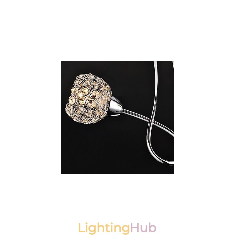Modern Contemporary Traditional Classic Crystal Electroplated Metal Pendant Light Flush Mount