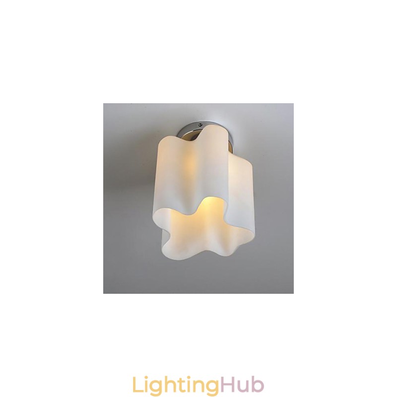 20*22CM 10 15㎡Single Head Lamps And Lanterns Glass Clouds Absorb Dome Light Pendant Light