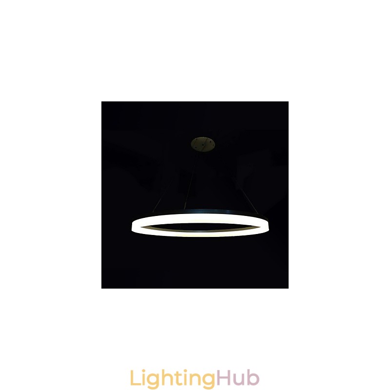 Round Pendant Light Modern Acrylic Lamps Lighting Luxurious Single Ring Ceiling Lights Fixtures