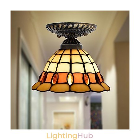 European Rural Creative Arts Stained Glass Absorb Dome Lamp Light European Rural Creative Arts Stained Glass Absorb Dome Lamp Light