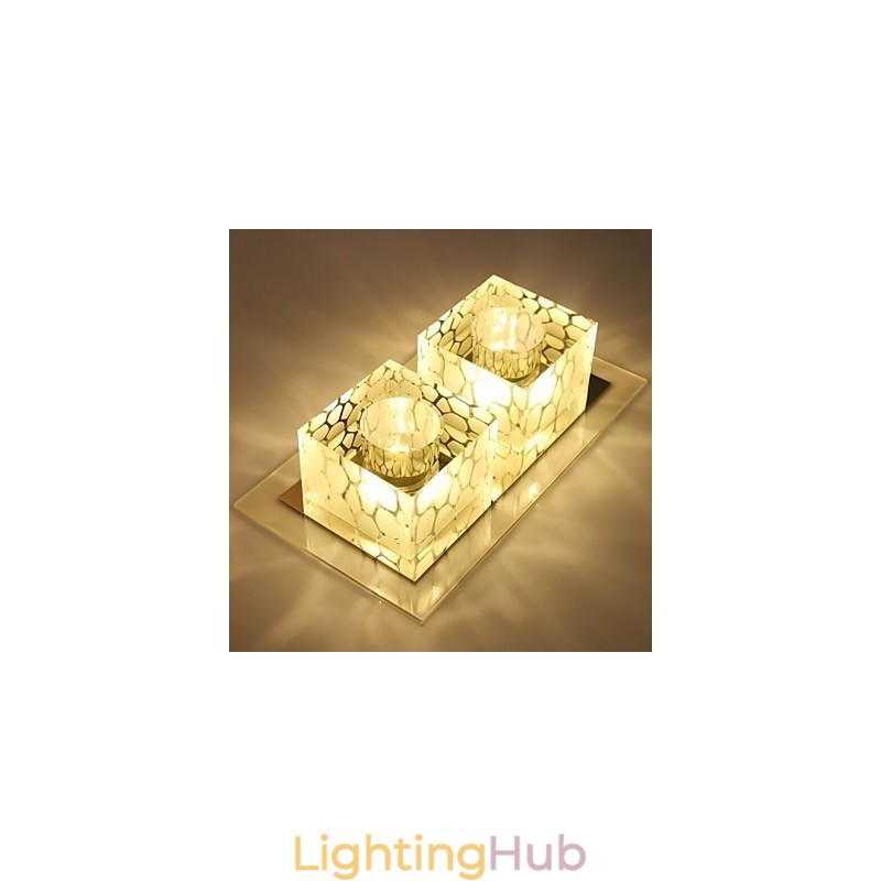 27*15*5CM Crystal Ceiling Lamp Spotlight SMD 6W Creative Lamp Tube Light Colorful Color Dome Light