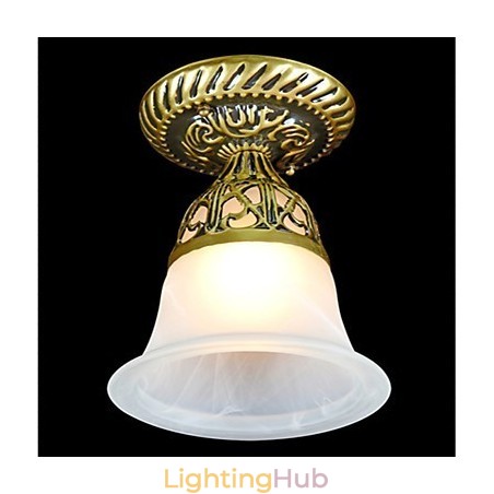 Bronze Flush Mount Light Moire Glass European Classic Bronze Flush Mount Light Moire Glass European Classic