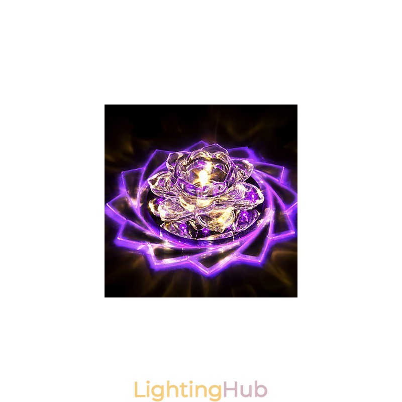 20*8.5CM Mini Crystal Ceiling Lamp Spotlight 3W Creative Lamp Tube Light Colorful Color Square Dome Light