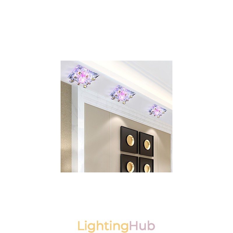 Square Smallpox Lamp Light Crystal Light Creatives Dome Light Tube Lamp Light