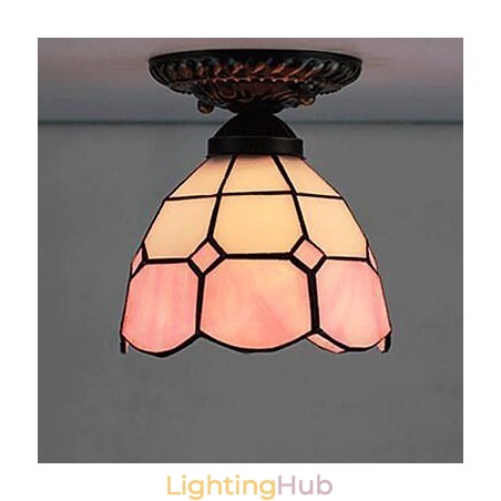 17*European Rural Creative Arts Stained Glass Absorb Dome Lamp Light 17*European Rural Creative Arts Stained Glass Absorb Dome Lamp Light