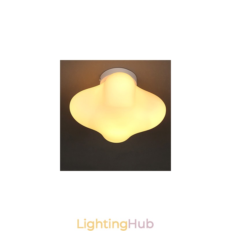 22*22CM Contemporary And Contracted Single Head Lucky Grass Glass Dome Light