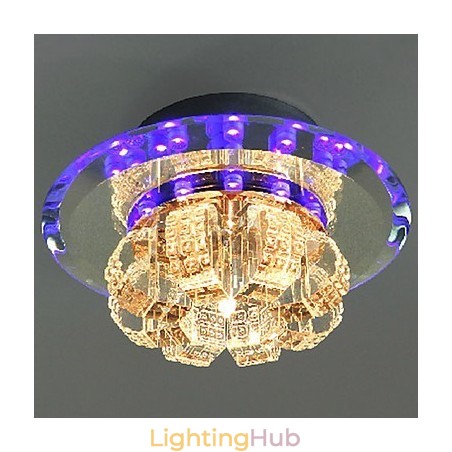 Modern Contemporary Crystal Electroplated Crystal Flush Mount Modern Contemporary Crystal Electroplated Crystal Flush Mount