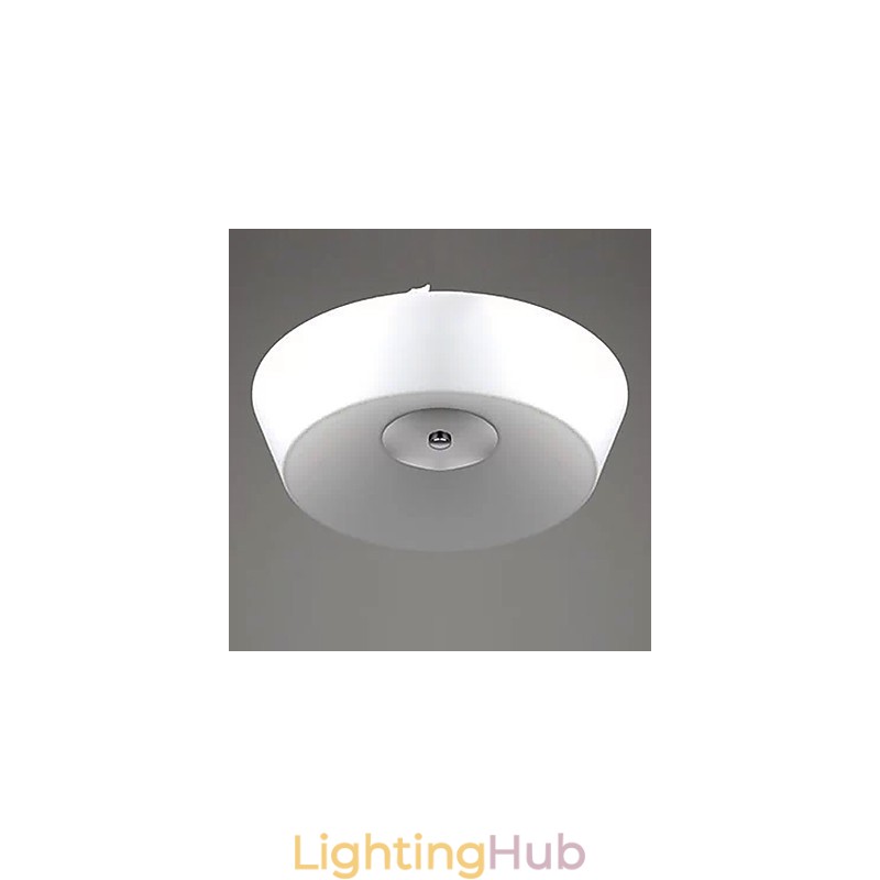 77W Modern Contemporary Chrome Metal Flush Mount