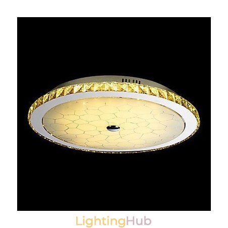 Modern Contemporary Crystal Metal Flush Mount Modern Contemporary Crystal Metal Flush Mount