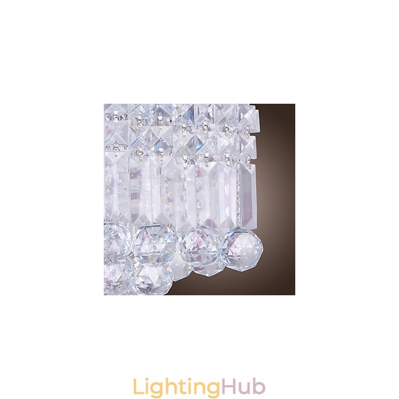 Modern Contemporary Crystal Mini Style Flush Mount