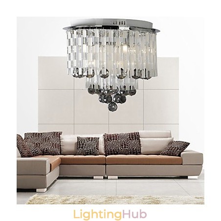 Crystal Semi Flush Mount with 8 Lights Crystal Semi Flush Mount with 8 Lights