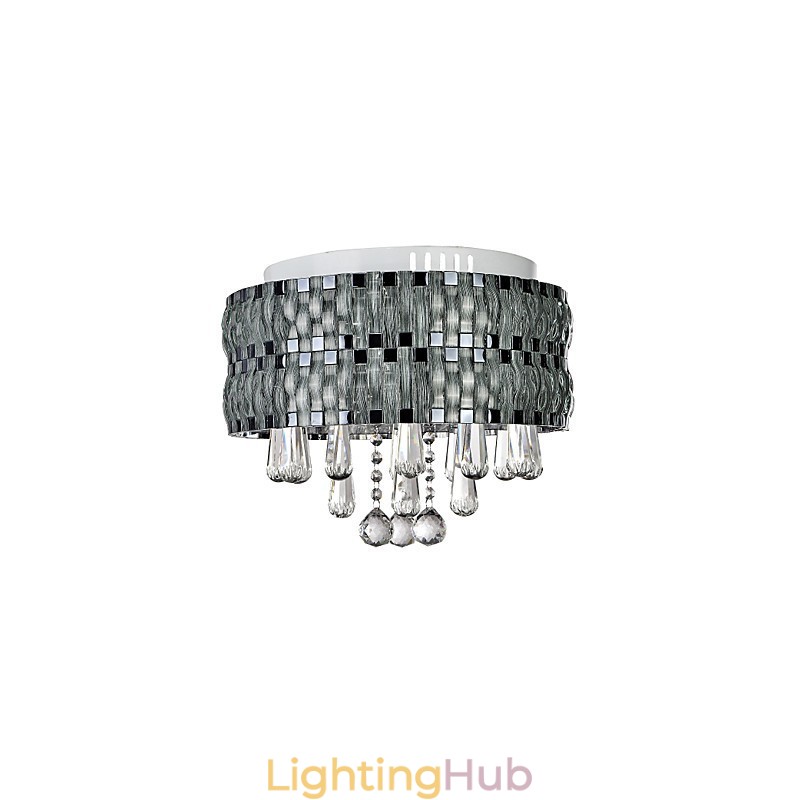 Graceful Crystal Flush Mount