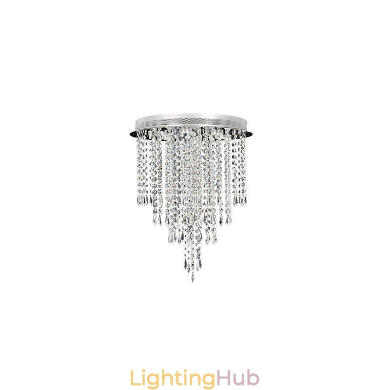 Modern Contemporary Crystal Chrome Crystal Flush Mount Kids