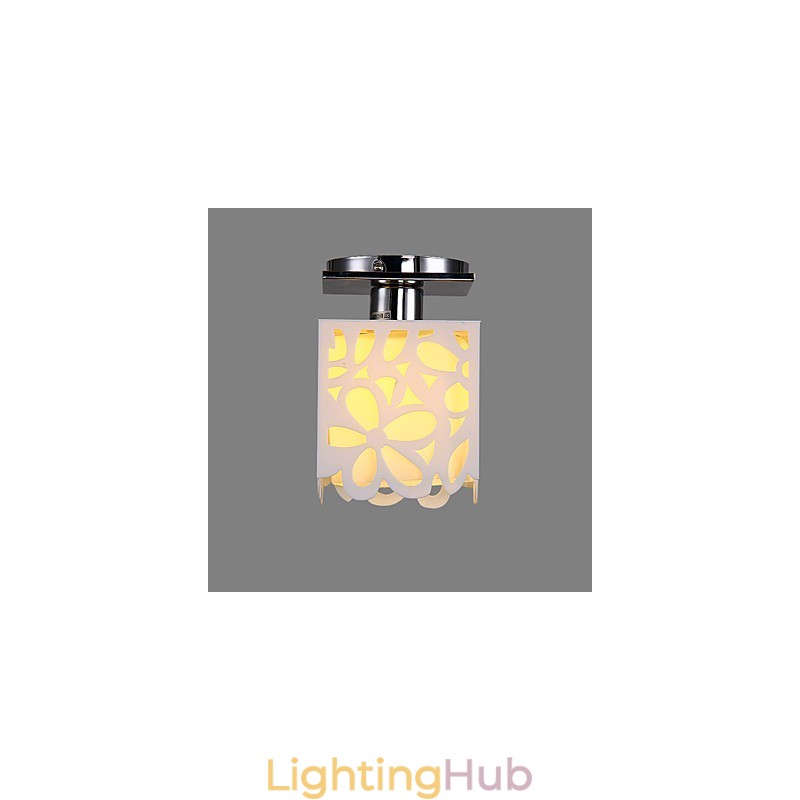Rustic Lodge Mini Style Electroplated Flush Mount Light
